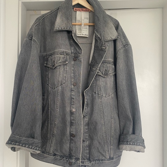 Acne Studios Jackets & Blazers - Acne over sized grey denim jacket